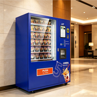 Máquina Expendedora de Sopa Instantánea AIT de 6 Estantes con Dispensador de Agua Caliente Integrado, Kiosco de Autoservicio de Ramen para Aeropuertos y Estaciones de Metro
