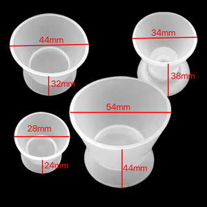 4 pièces matériaux de dentiste bol de mélange en Silicone utiliser Dappen plats blanchiment des dents laboratoire dentaire Odontologia outils dentaires bols de mélange - Product Image 4