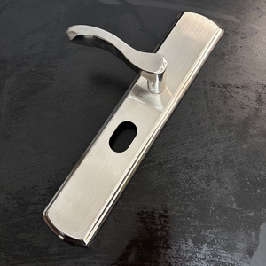 มือจับประตูกันขโมยสแตนเลส แผงสีบรอนซ์แดง สแตนเลสสีธรรมชาติ แพลเลเดียมแฮนด์ ซีคันด์ มัลติฟังก์ชั่น - Product Image 4