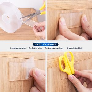 Adesivo <span class=keywords><strong>Biadesivo</strong></span> Nano Impermeabile Rimovibile Senza Danni Nastro di Montaggio Resistente Trasparente Senza Residui Cuscinetti Adesivi Forti - Product Image 6