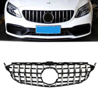 Grille de pare-chocs avant compatible avec 2015-2018 pour Mercedes Benz W205 C250 C300 C43 R AMG GT