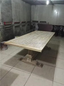3 Meters Long <strong>Table</strong> Antique Solid Oak Wood <strong>Dining</strong> <strong>Table</strong> <strong>Rustic</strong> Wood <strong>Table</strong> - Product Image 2