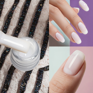 Cho canni mới nhất phổ biến 9ml Nail Art Men Gel Polish tự nhiên pháp trắng hồng nhanh chóng Builder xây dựng cho DIY Led đèn - Product Image 4