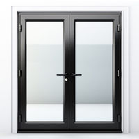 Panneaux à charnière modernes de porte en verre rotative en aluminium de 71*92 pouces pour le marché nord-américain d'approvisionnement de vue large de centre commercial