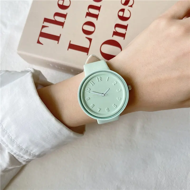 Jam tangan wanita, jam tangan mode baru 2024, jam tangan warna permen