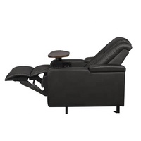 Fauteuil de cinéma électrique VIP en cuir véritable LEADCOM LS-816 Zero Wall avec table-bac inclinable, design moderne, mobilier de théâtre