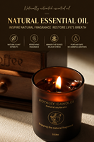 Ensemble de bougies parfumées au café, parfum luxueux et durable pour la chambre à coucher, parfait comme cadeau de mariage ou d'anniversaire.