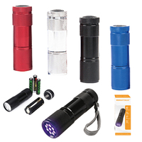 Lampe torche portable à infrarouge pour la détection nocturne des veines, avec 9 LED UV 625 nm, lumière rouge profonde