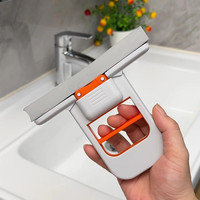 Serpillère pliable auto-essoreuse, essorage à une main, pour cuisine et salle de bain, nettoyeur de sol portable pour petits espaces, mini serpillère