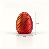 Premium Stocking Stuffer Eco-Friendly PLA Twisty Fidget Egg with Articulated Design - Custom Branding Options