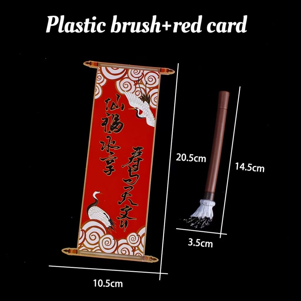 Brosse en plastique + carte rouge