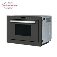 Four combiné noir 35L, hauteur 455mm, avec capteur tactile, puissance 1000W, grill 1500W, cavité à plateau plat, four à micro-ondes encastrable OEM ODM
