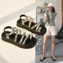 2025 nuevo Hada viento suela gruesa elástico pie cubierta <span class=keywords><strong>dedo</strong></span> <span class=keywords><strong>sandalias</strong></span> romanas - Product Image 2