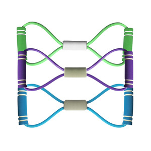 Bande de résistance en forme de huit, matériau Tpe, 45x10x8mm, multifonctionnelle pour la remise en forme à domicile, ouverture des épaules, étirement des bras - Product Image 2