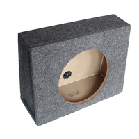 Boîtier audio vide en bois MDF, boîte de haut-parleur vide, 12 pouces, pour voiture avec caisson de basses