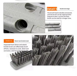 Outils de nettoyage professionnels, <span class=keywords><strong>balai</strong></span> à pousser en bois, brosse à récurer pour sols rugueux intérieurs et extérieurs, tête de <span class=keywords><strong>balai</strong></span> de nettoyage - Product Image 5