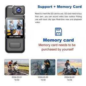 กล้องติดตัวสำหรับกีฬา M11 1080P HD, แบตเตอรี่แบบชาร์จได้ 1000mAh, มองเห็นในเวลากลางคืน, มุมมอง 180 องศา °   เลนส์หมุนได้, การบันทึกแบบวนซ้ำ - Product Image 5