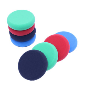 Éponges de cirage circulaires Weiyuan pour le nettoyage automobile et le revêtement céramique – Bleu, Rouge, Noir, Vert - Product Image 1