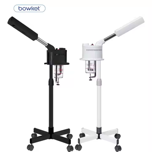 BOWKET Dispositivo de vapor facial 2 en 1 Hot Professional Spa Soporte de lujo Ozone Steam Manual Nano Ionic Facial Steamer Machine - Product Image 5