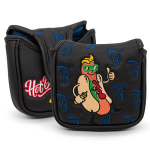 Housse de putter de golf à prix d'usine avec logo brodé, housses de golf en cuir magnétiques - Product Image 1