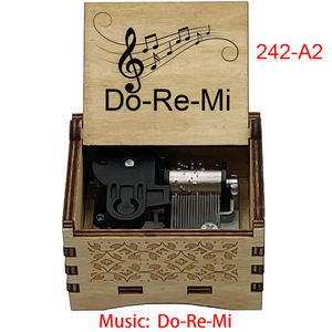 做<span class=keywords><strong>Re</strong></span> Mi木制发条音乐盒音乐之声主题曲著名音乐启蒙歌曲给学生的老师礼物 - Product Image 4