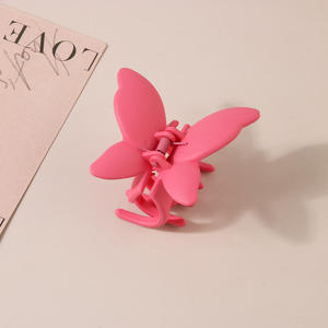 Nouveauté 2025 : Pinces à Cheveux Papillon pour Femme, Effet Peinture Givrée, Tendance, en Plastique Mat - Product Image 6