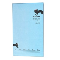 Cuaderno de tapa dura azul claro con encuadernación cosida, bloc de notas de papel, mini planificador de objetivos, 120 hojas, ideal para tareas escolares y regalos. ¡Gran éxito de ventas!