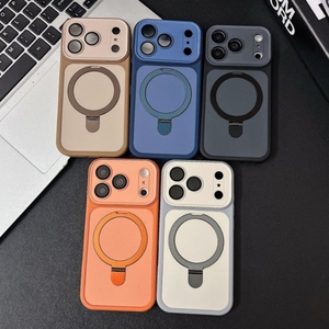 เคสโทรศัพท์มือถือแบบวงแหวนแม่เหล็กใส รุ่น Original Invisible สำหรับ iPhone 17air 16 15 14 Pro Max ป้องกันแรงกระแทก ผิวด้าน พร้อมที่จับ - Product Image 3