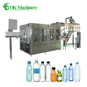 XP265 Sistema de equipo de llenado de líquido mineral Línea de producción Planta Máquina embotelladora de agua