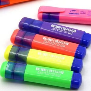 Marcadores fluorescentes Superhili, 7 colores, punta gruesa para papel, copias y fax SP25 - Product Image 4