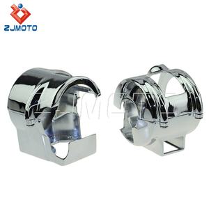 क्रोम स्विच Housings कवर बर नियंत्रण स्विच घर के लिए होंडा छाया वीटी 750 भावना ऐस एयरो <span class=keywords><strong>VTX</strong></span> 1300 VT1300 <span class=keywords><strong>600</strong></span> 2010-13 - Product Image 4