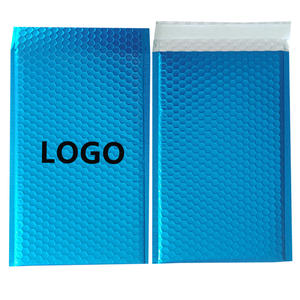 Enveloppes rembourrées écologiques Polymailer Emballage d'expédition Mailer Bubble Custom Metallic Blue Bubble Mailer for Shipping - Product Image 3