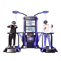 Plateforme de course VR 9D avec structure métallique pour usage intérieur, parcs d'aventure, lieux publics, garantie 1 an, support en anglais