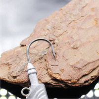Hameçon Ultra Point Coloré pour Leurre Minnow, Tête de Jig avec Yeux en Acier Inoxydable, Matériel de Pêche pour la Pêche à la Mouche en Eau Douce et en Rivière