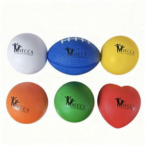 Benutzer definiertes Logo PU Schaum Stress Ball Lustiges Handspiel zeug Anti-Druck Soft Ball Werbe geschenk - Product Image 3