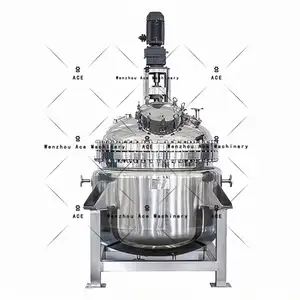 Ace Super Big15000l Industria Placa de revestimiento Reactor Bobina de calentamiento con camisa Refrigeración Sirrer magnético interno para litio