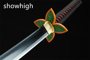 Espada <span class=keywords><strong>Katana</strong></span> de Bambú Personalizable de Demon Slayer, Kochou <span class=keywords><strong>Shinobu</strong></span>, Colección de Cosplay, SS376BK - Product Image 4