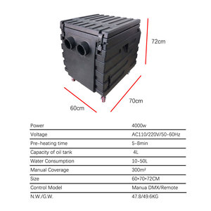 Machine à fumée et à brouillard à base d'eau 4000W, télécommande DMX 512 pour DJ, discothèque, fête, mariage, extérieur - Product Image 6