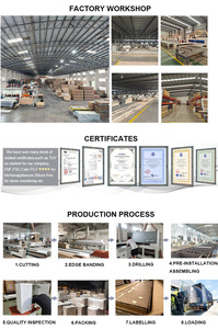 ארונות מטבח מודולריים קלאסיים יוקרתיים מעץ מלא, ידידותיים לסביבה, עם משטח עבודה מלמינציה וסל מגירה - Product Image 6