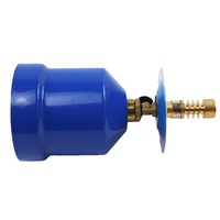 Briquet torche en laiton portable, pistolet à flamme pour le camping en plein air, pour la soudure au gaz butane utilisant une bouteille de gaz de 190 g, boîte métallique