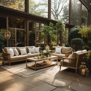 Elegant Luxury Modern Style Living Room Furniture Couch Upholstered Modular Sofa Set