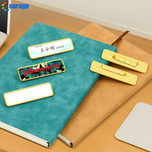 Goldene Namensschild-Rohlinge für Sublimationsdruck 2*7cm Blanko-Namensschilder mit Aluminium-Einsatz - Product Image 3