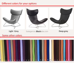 北欧面料或聚氨酯成品设计师客厅休息室伊莫拉躺椅单沙发玻璃纤维休闲椅和搁脚凳 - Product Image 4