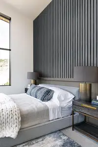 卸売防水3D木製スラット壁紙木製デザインピールアンドスティック自己粘着ビニール壁紙寝室用