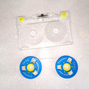Bobina de aluminio impresa Silver Moon de 24 bits, con buje azul y amarillo, para cassette de bobina abierta, accesorio para producción de cinta virgen - Product Image 5