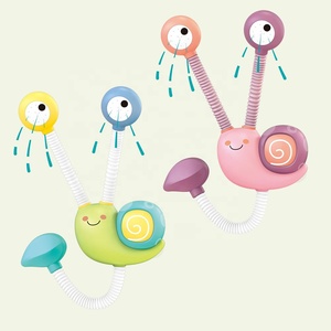 ฝักบัวอาบน้ำลายการ์ตูน<span class=keywords><strong>ท</strong></span>รงหอยทากสำหรับเด็ก,ก๊อกอ่างอาบน้ำของเล่นสำหรับเด็กทารกหัวฉีดน้ำสองชั้น - Product Image 1