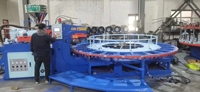 Machine de moulage par injection rotative entièrement automatique Tiangang pour semelles de chaussures en plastique et caoutchouc, double couleur, capacité 250-300