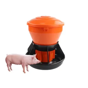 Wholesale ABS 5kg/15kg Automatic Orange Plastic Farm Piglet Feeder with Best Price