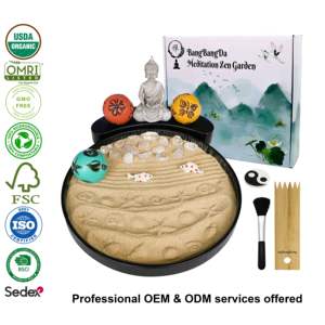 Kit de culture de plantes de bonsaï personnalisé de luxe <span class=keywords><strong>japonais</strong></span>, <span class=keywords><strong>jardin</strong></span> Zen bouddha pour enfant - Product Image 2
