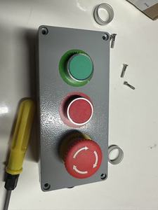 Boîte de commande étanche à bouton poussoir en aluminium moulé sous pression IP67 Boîte de commande à bouton poussoir avec arrêt d'urgence. - Product Image 5